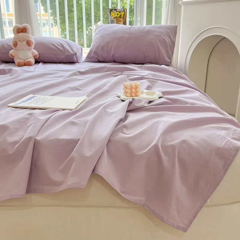 Afralia™ Checkered Single Bed Sheet - Skin-Friendly and All Seasons Bed Linen