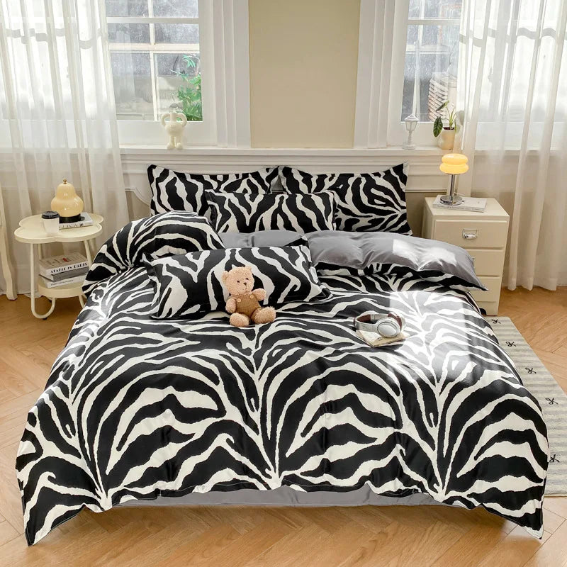 Afralia™ Tie Dye Print Quilt Cover: Super Soft Summer Comforter for Naked Sleeping