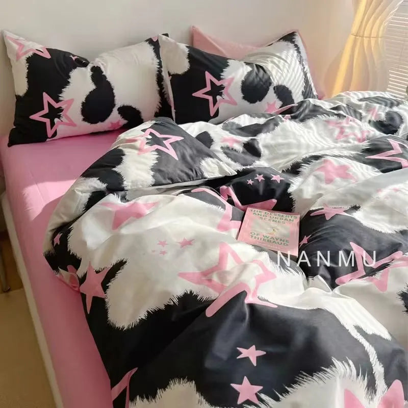Afralia™ Tie Dye Print Quilt Cover: Super Soft Summer Comforter for Naked Sleeping