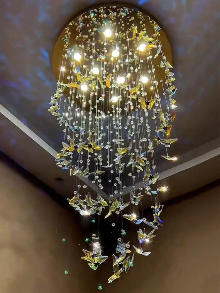 Afralia™ Butterfly Crystal Chandelier for Luxurious Interior Decor