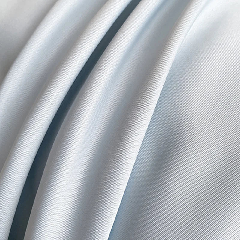 Afralia™ Satin Ice Silk Bedding Set - Double Sided Faux Silk Duvet Cover, Sheet & Pillowcases