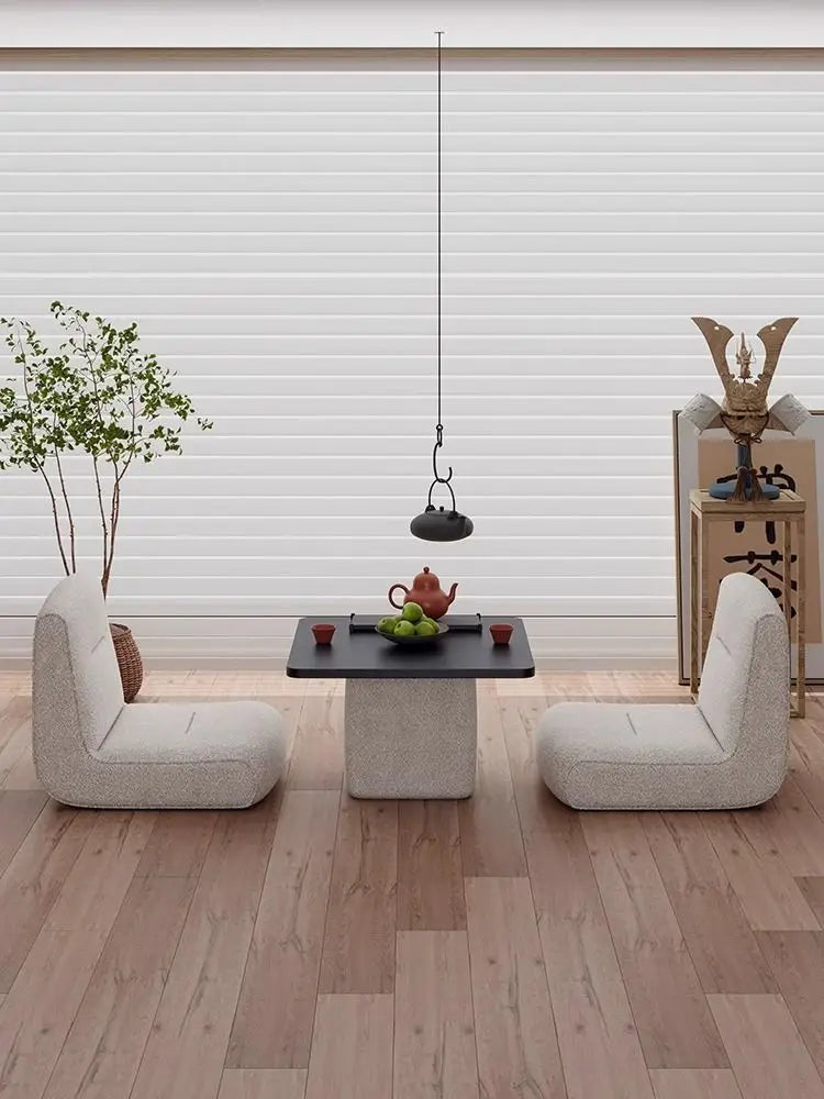 Afralia™ Nordic Wooden Coffee Table Set, Japanese Design, Simple & Stylish Home Furniture
