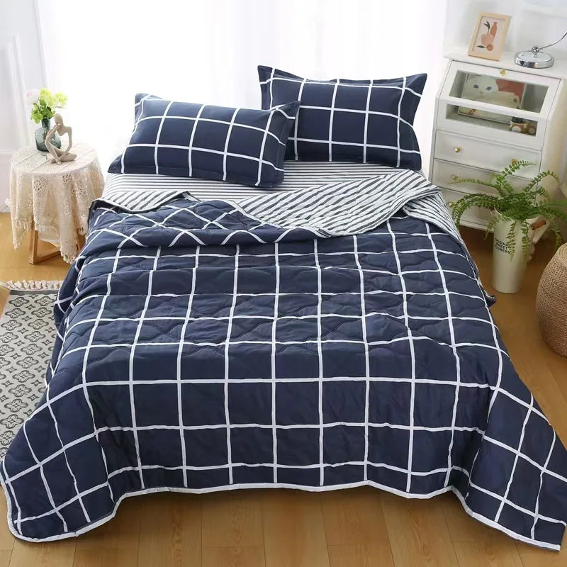 Afralia™ Summer Cool Quilt, Washed Cotton Single Air-Conditioned Blanket