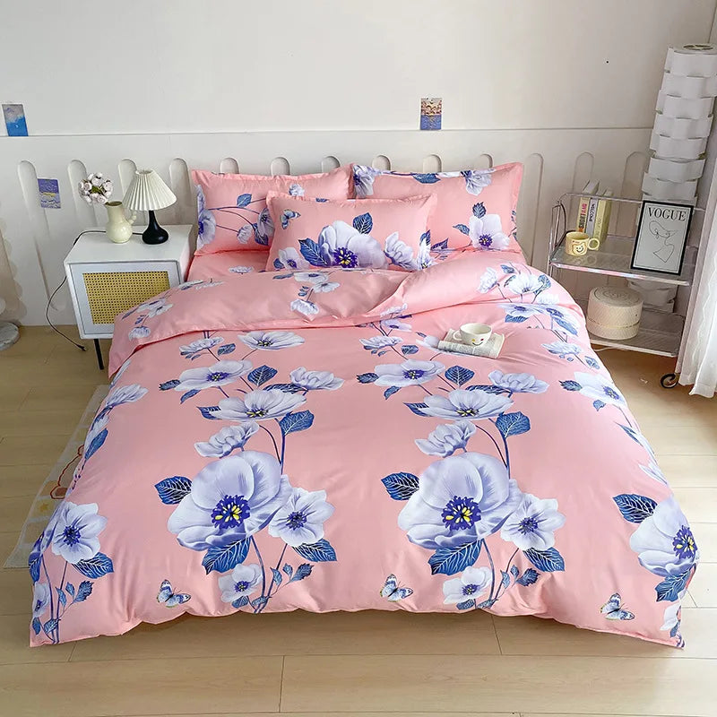 Afralia™ Leopard Print Soft Bedding Set Duvet Cover Kit - High Quality, Skin Friendly, Comfortable