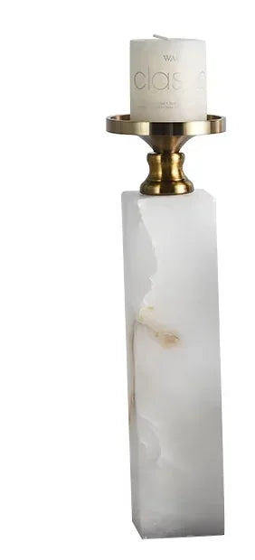 Afralia™ Marble & Metal Candle Holders: Elegant Centerpieces for Wedding, Christmas, Home Decor