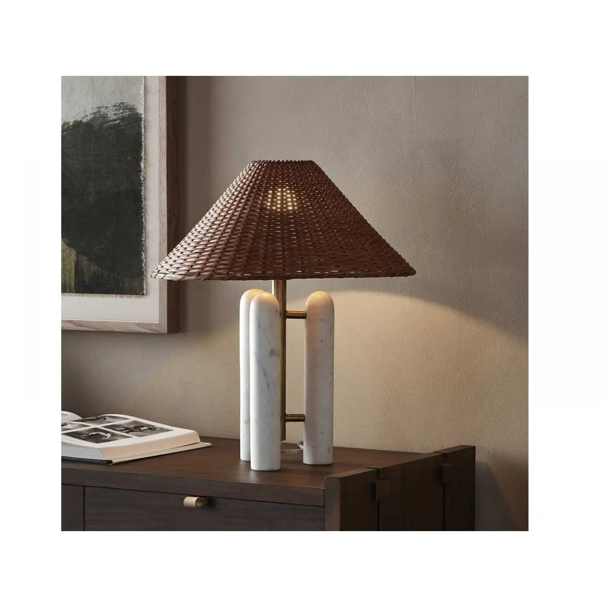 Afralia™ Wabi Sabi Stone Floor Lamp for Living Room, Study, and Bedroom