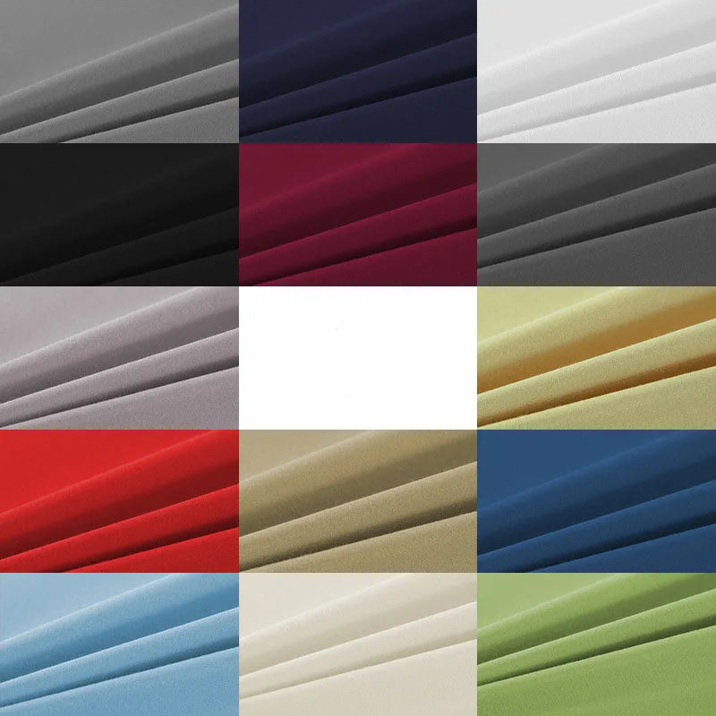 Afralia™ Cozy Solid Color Fitted Sheet - All Seasons Mattress Cover