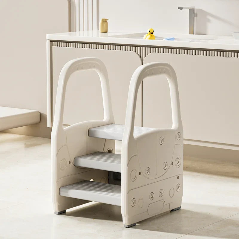Afralia™ Folding Stairs Kitchen Ladder Metal Decorative Kids Sedie Steps Household
