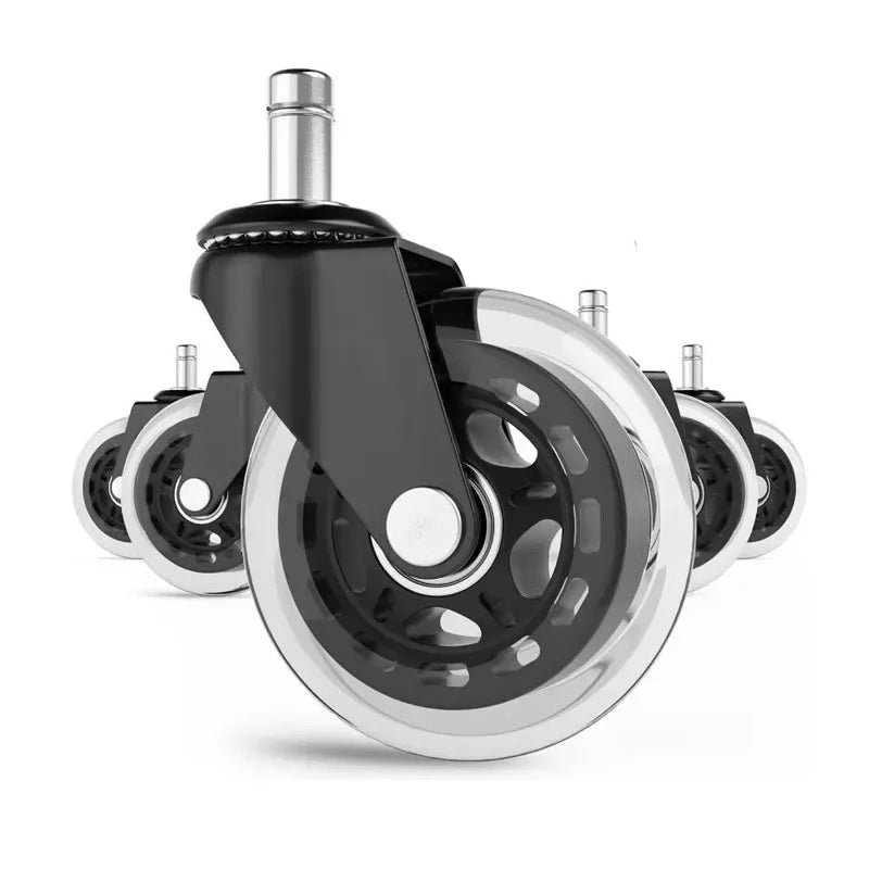 Afralia™ 3 Inch Rotatable Heavy Duty Soft Safety Office Chair Caster Roller