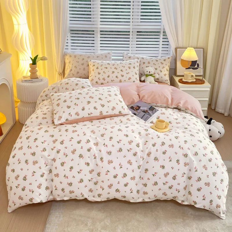 Afralia™ Cotton Single Duvet Cover - Skin Friendly Quilt Cover for Single King Bed