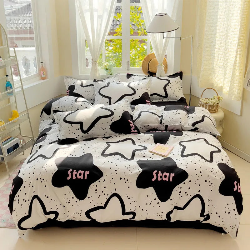 Afralia™ Cute Pattern Duvet Cover | Super Soft Comforter Cover for Single/Double Bed