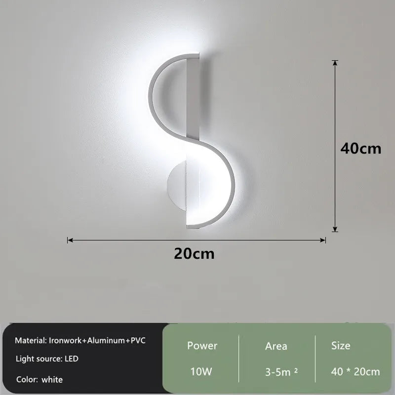 Afralia™ Modern Bedside Wall Lamp AC90-260V - Nordic Design for Bedroom, Living Room & Corridor