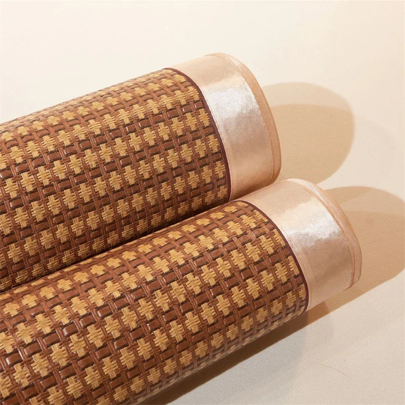 Afralia™ Cooling Rattan Mat & Pillowcase Set - Dual-Sided Thicker  Bed Pad for Summer