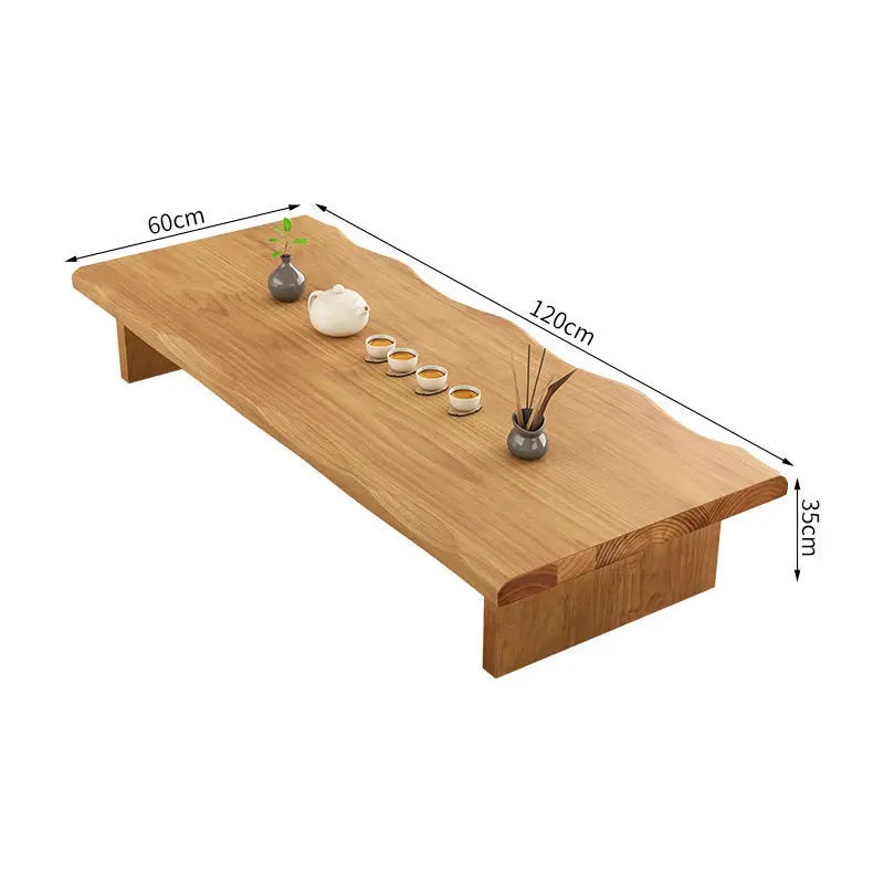 Afralia™ Modern Chinese Solid Wood Tea Table, Chair & Zen Stool Set