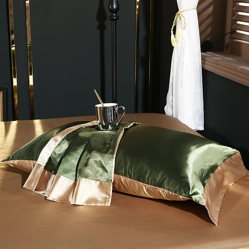 Afralia™ Silk Summer Bedding Set: Double-Sided Cooling Comforter & Soft Satin Sheet - Single/Double