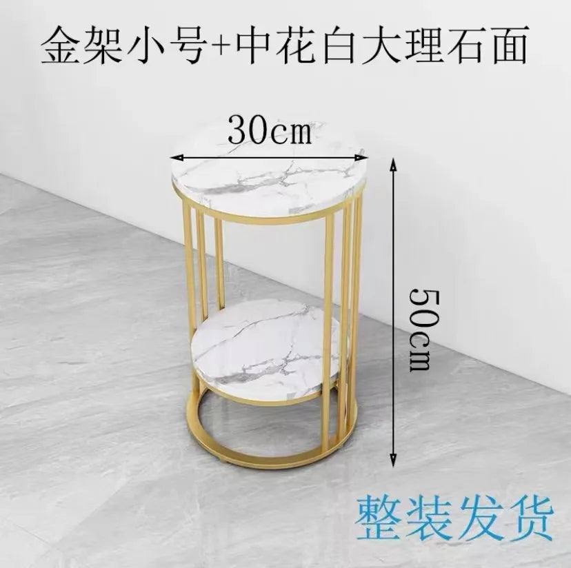 Afralia™ Metal Round Side Table: Minimalist Nordic Design for Living Room