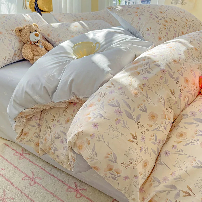 Afralia™ Geometric Print 100% Cotton Bedding Set for All Seasons