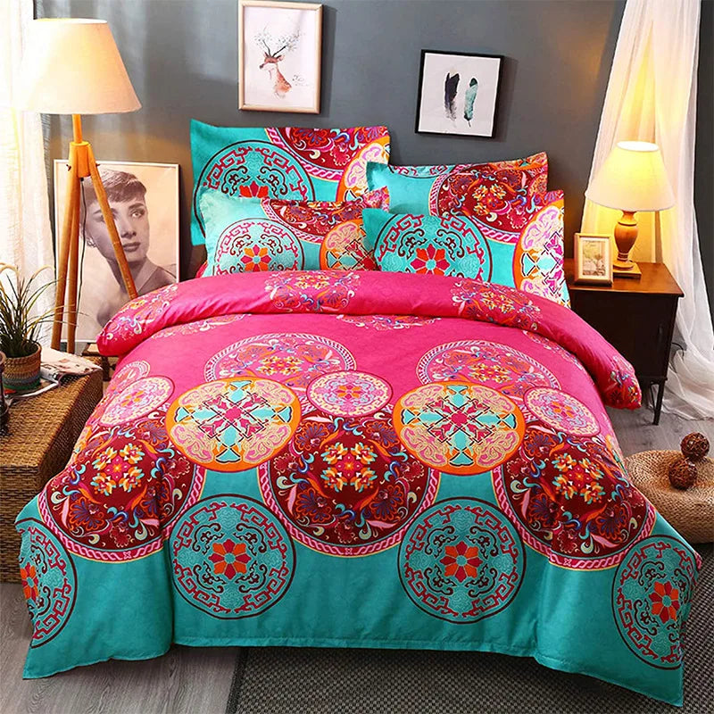 Afralia™ Boho Chic Bedding Set with Pillowcase