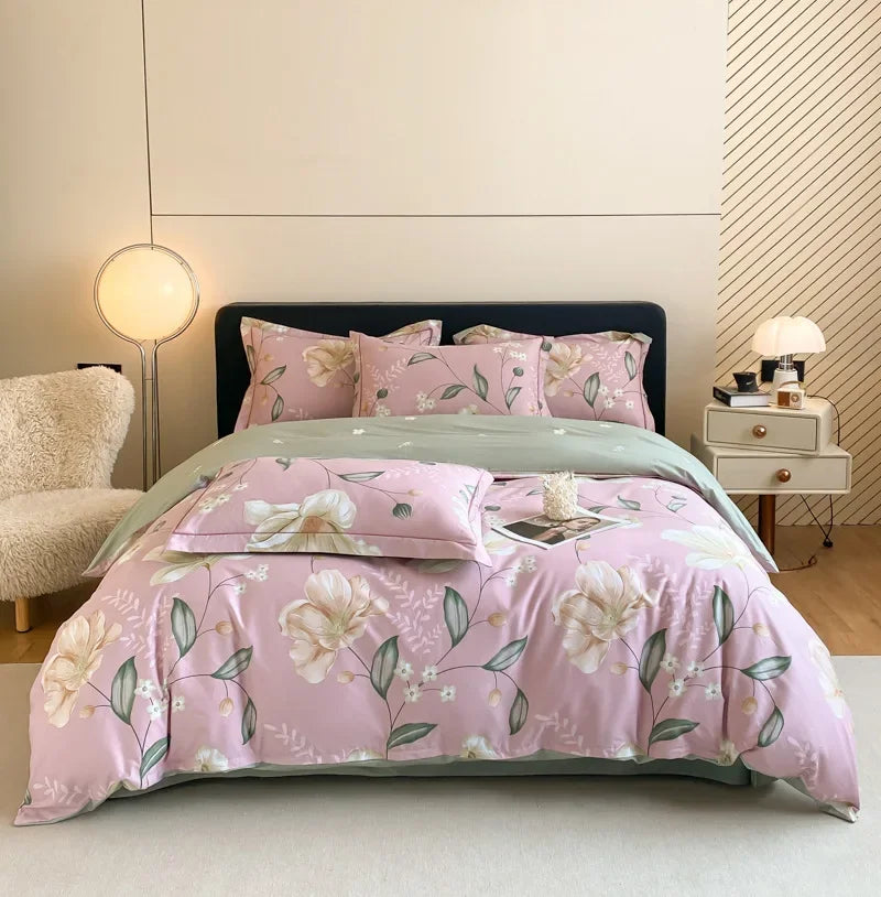 Afralia™ Pastoral Printed Cotton Bedding Sets for Comfortable Sleep
