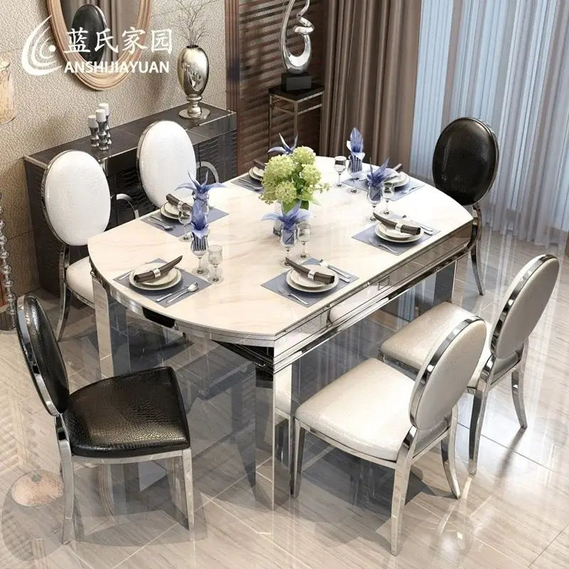 Afralia™ Stainless Steel Dining Chairs: Modern, Simple, and Luxurious for Home or Restaurant