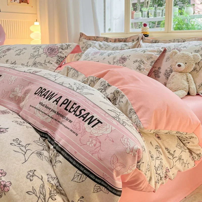 Afralia™ Cozy Cotton Bedding Set: 160X210cm Quilt Cover for Adults, Warm & Soft Duvet Cover