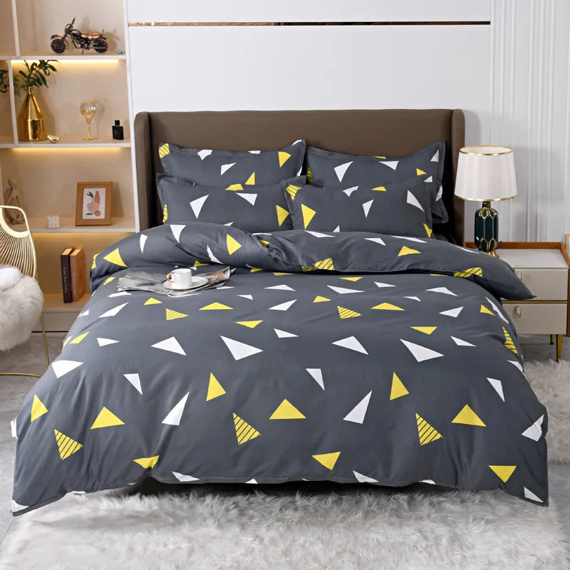 Afralia™ Pastoral Printed Cotton Comforter Cover for Queen King Bed - Four Seasons
