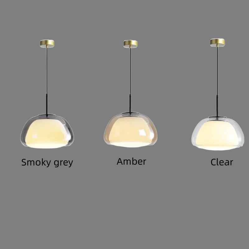 Afralia™ Jelly Amber Chandelier - Luxury Glass Lighting Fixtures for Home Decor