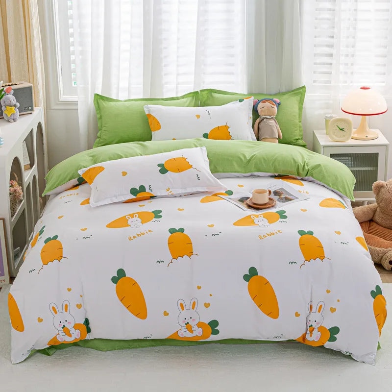 Afralia™ Animal Pattern Bedding Set - King/Queen Size Quilt Set for Comfortable Home.