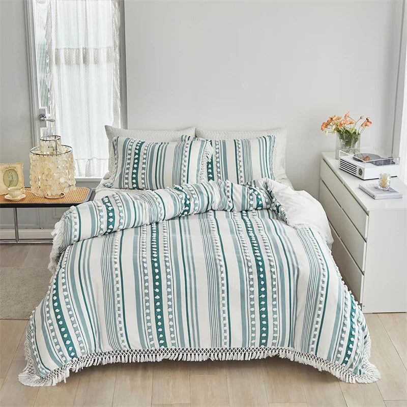 Afralia™ Solid Color Duvet Cover Set in Soft Skin-friendly Fabric
