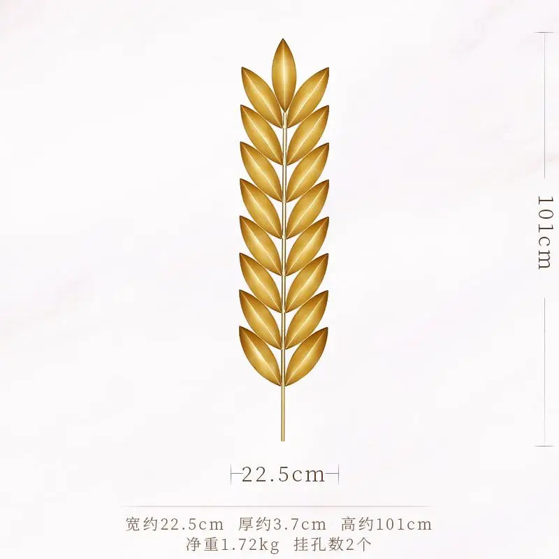 Afralia™ Light Luxury Iron Wall Decoration for Living Room Entrance