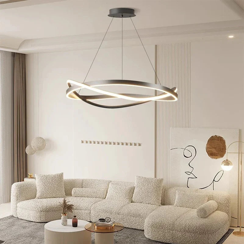 Nordic Crystal LED Pendant Lamp for Kitchen Island by Afralia™