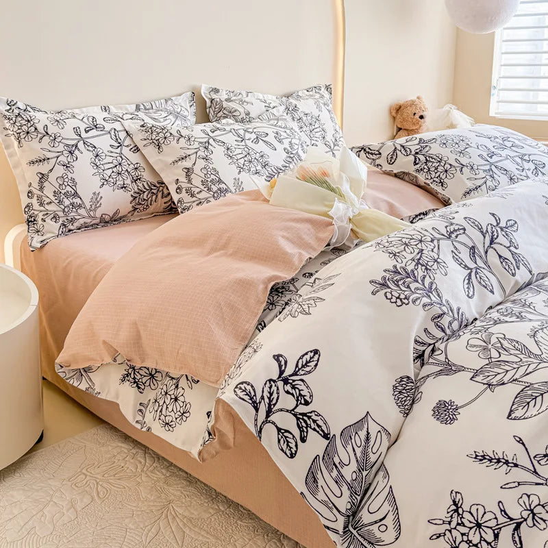 Afralia™ Romantic Flower Soft Bedding Set: Cozy & Breathable Comforter for Spring & Summer