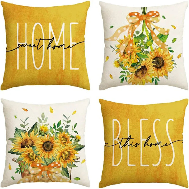 Afralia™ Nordic Flower Pattern Body Pillowcase for All Seasons in Linen Fabric