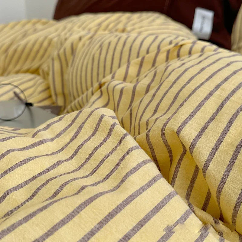 Afralia™ Printed Cotton Bedding Set: Cozy, European Style for Adults & Kids, Twin-King Sizes