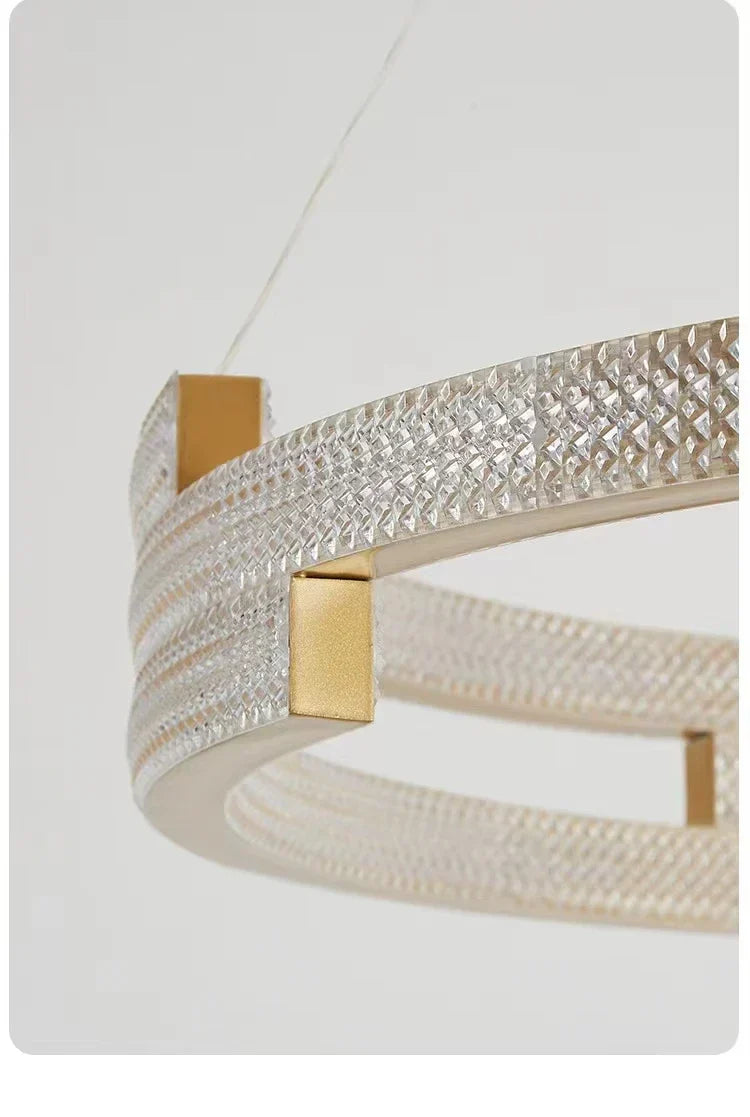 Afralia™ Ring Chandelier: Designer Minimalist Living Room Light