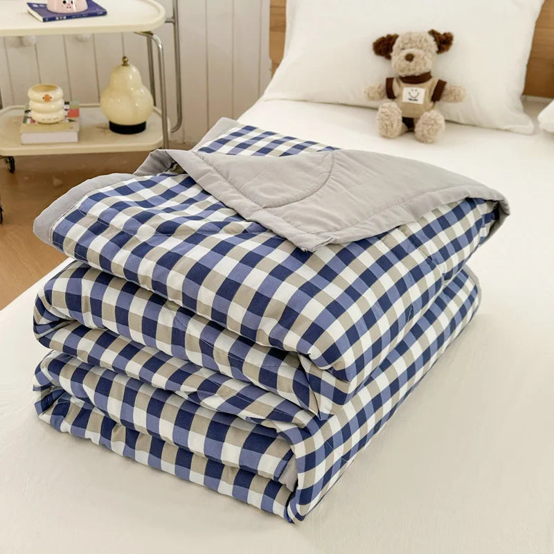 Afralia™ Floral Print Summer Quilt - Soft, Lightweight, Breathable Blanket