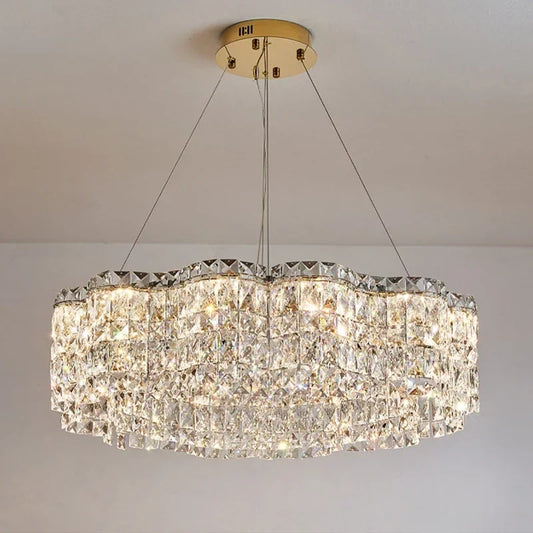 Afralia™ Crystal Chandelier: Modern Luxury LED Pendant Lamp for Home Decor