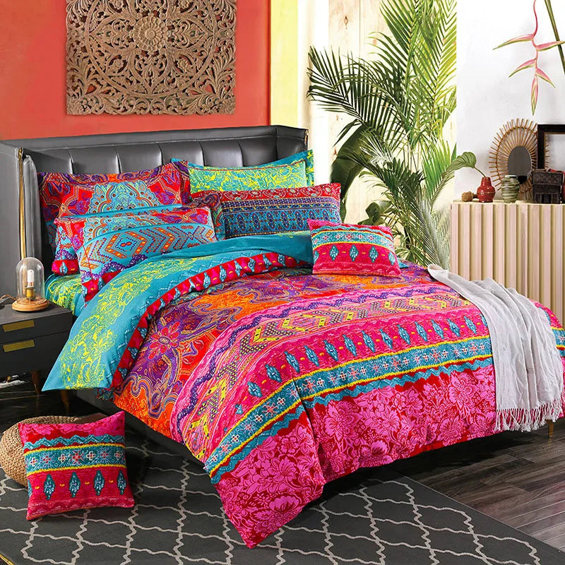 Afralia™ Colored Brushed Bedding Sets: European Style, Soft Quilt Cover Kit for Single-Double Bed