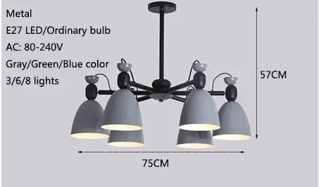Afralia™ Macarone Wood Chandelier Pendant Lights for Modern Living Room & Bedroom Lighting