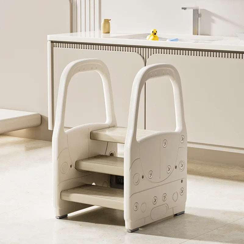 Afralia™ Folding Stairs Kitchen Ladder Metal Decorative Kids Sedie Steps Household