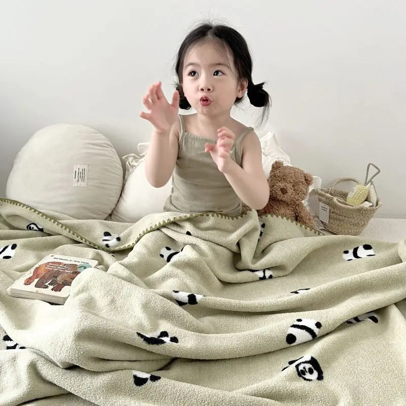 Afralia™ Milk Velvet Cartoon Blanket: Soft, Luxurious Sofa Throw for All Seasons