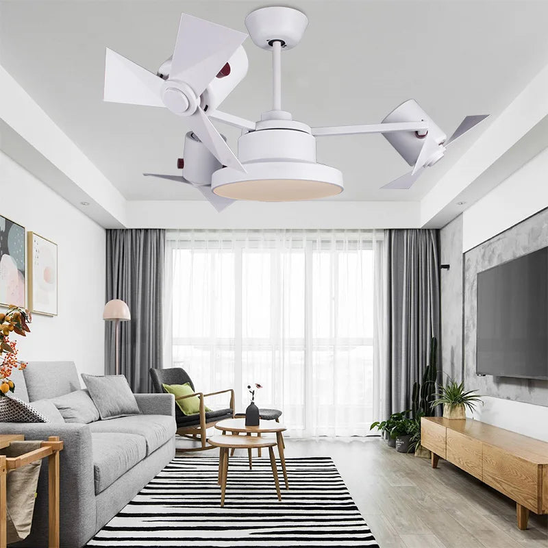 Afralia™ Ceiling Fan with Invisible Blades for Living Room, Bedroom, and Restaurant