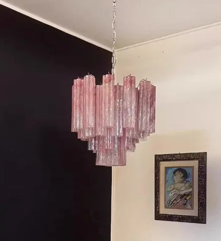 Afralia™ Modern French Design LED Stained Glass Chandelier for Kitchen Bedroom