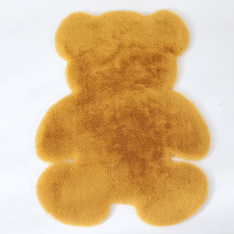 Afralia™ Soft Faux Rabbit Fur Floor Mat | Cozy Carpet for Sofa, Bedroom, Bedside
