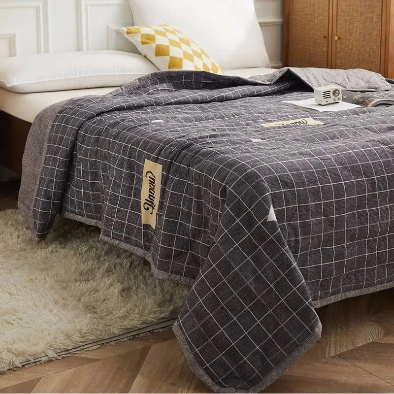 Afralia™ Nordic Printed Cooling Comforter Bedding for Adults- Soft Single Double Blankets