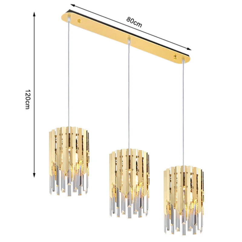 Afralia™ Modern Gold Crystal LED Chandelier for Home Luxury Indoor Lighting