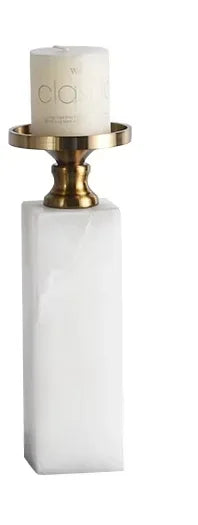 Afralia™ Marble & Metal Candle Holders: Elegant Centerpieces for Wedding, Christmas, Home Decor