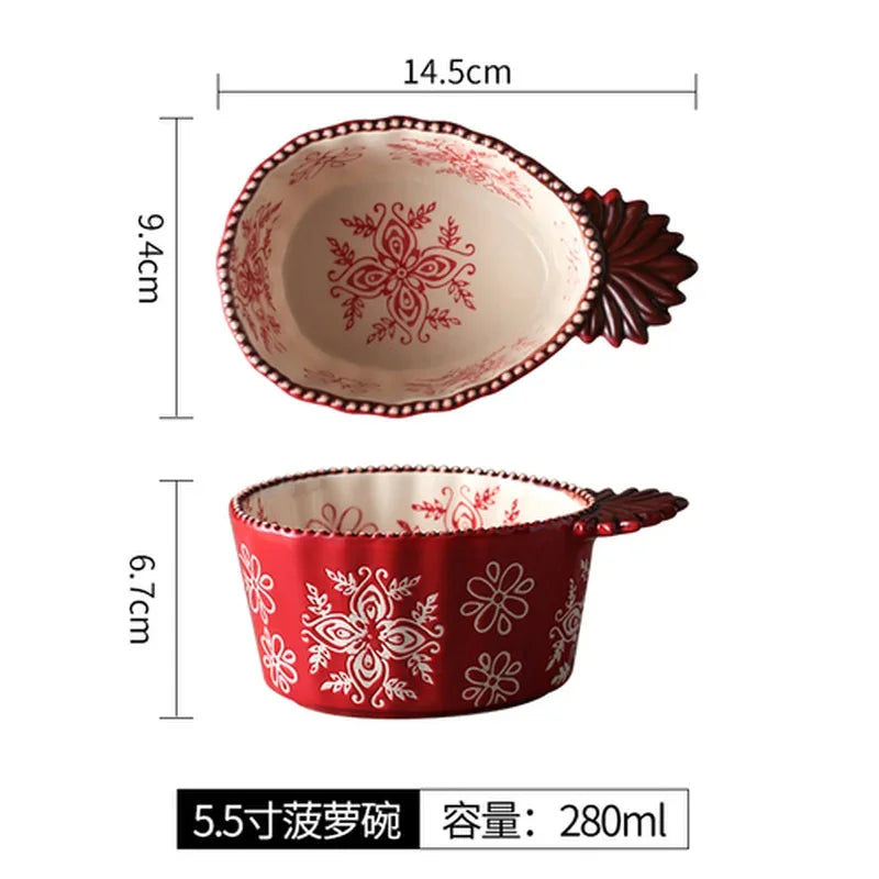 Afralia™ Japanese Style Hand-painted Seasoning Dishes & Soy Sauce Bowls