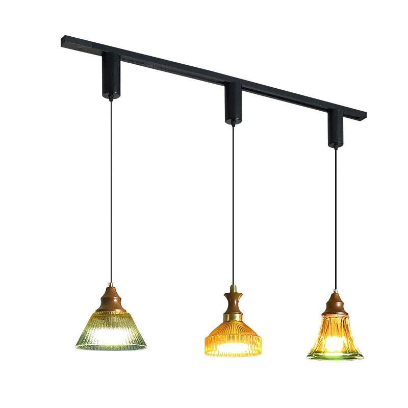 Afralia™ Medieval Style Restaurant Track Lights & Retro Coffee Shop Chandelier