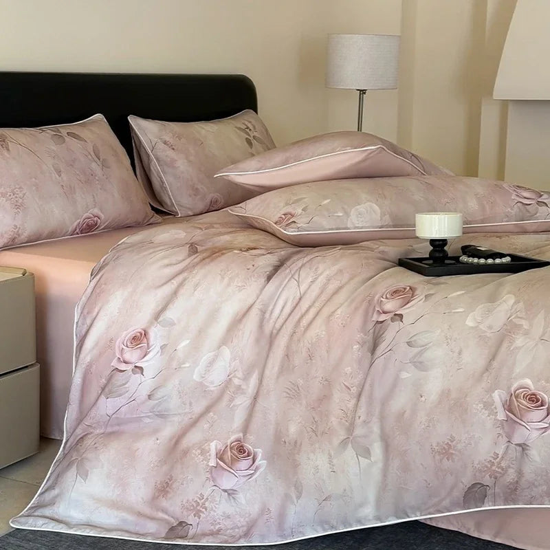 Afralia™ Summer Rayon Bedding Set: Cooling, Breathable, Skin-Friendly Comforter Set